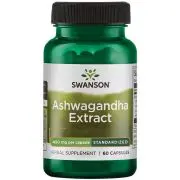 Swanson, Extrait d'ashwagandha, 450mg, 60 gélules