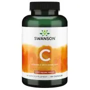 Swanson, C-1000 - Vitamine C avec Rose Hips, 1,000 mg, 90 gélules
