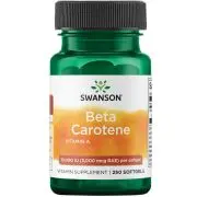 Swanson, Bêta Carotène, 10000IU, Dépôt, 250 capsules molles