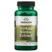 Swanson, Ginkgo Biloba Extract Std, 60mg,120 gélules