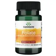 Swanson, Folate 5-Methyltetrahydrofolic Acid, 400mcg , 30 capsules