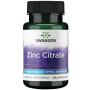 Swanson, Zinc Citrate, dépôt 50mg, 60 gélules